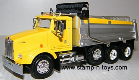 toy dump truck with trailer