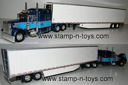 snt custom 0020 Peterbilt 379 pulling a 53' Utility w/Thermo-King Reefer Unit