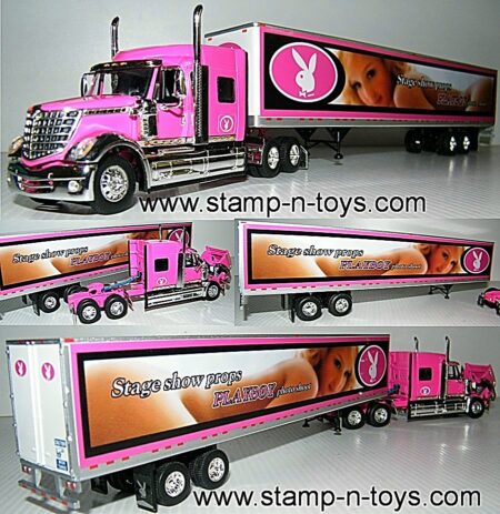 snt custom 0109 International Navistar Lonestar pulling a 53' Van Trailer