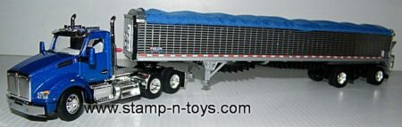 1st Gear/DCP 60-1362 Kenworth T-880 Day Cab w/Wilson 50' Belted Grain Trailer