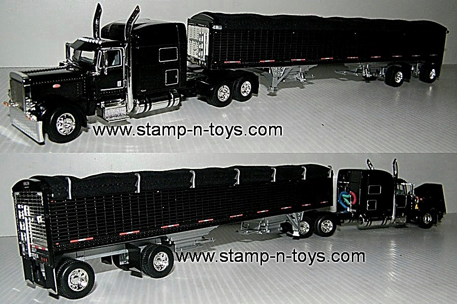1st Gear/DCP 60-0804 Peterbilt 389 w/Wilson 50′ Grain Trailer