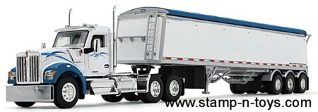 1st Gear/DCP 60-2177 Kenworth W-990 pulling a Lode King Distinction Hopper Bottom Trailer