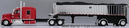 1st Gear/DCP 60-2095 Kenworth W-900L with 72" Aero Sleeper w/MAC chrome Coal End Dump Trailer