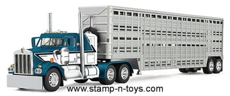 1st Gear/DCP 60-2136 Kenworth W-900A pulling a Wilson Silverstar Cattlepot
