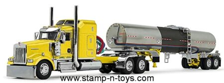 1st Gear/DCP 60-2147 Double C Transport Kenworth W-900L pulling a Brenner Asphalt Tanker