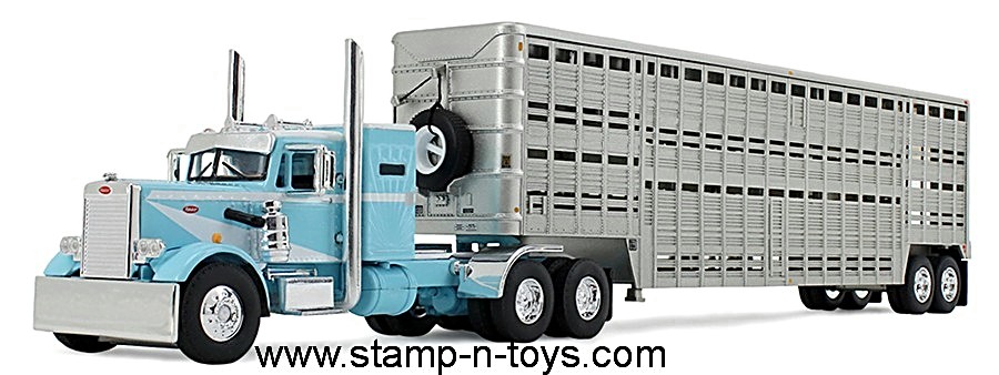 1st Gear/DCP 60-1816 Peterbilt 351 pulling a vintage Wilson Silverstar Cattlepot