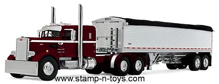 1st Gear/DCP 60-2218 Peterbilt 351 pulling a Wilson Pacesetter 34' Grain Trailer