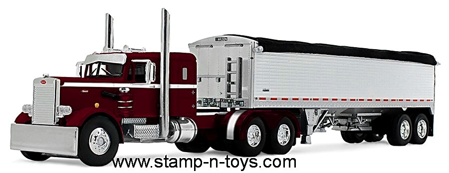1st Gear/DCP 60-2218 Peterbilt 351 pulling a Wilson Pacesetter 34' Grain Trailer