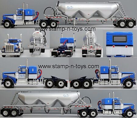 1st Gear/DCP 60-2163 Shupe Bros. Kenworth W-900A pulling a Heil 3-drop Pneumatic Tanker
