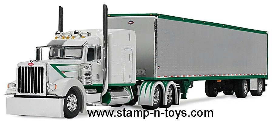 1st Gear/DCP 60-2192 Peterbilt 389 w/63" Midroof pulling a 53' Utility Dryvan Trailer