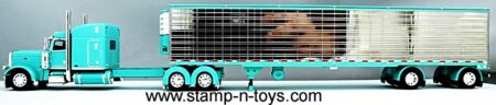 1st Gear/DCP 60-1732 Peterbilt 389 63" midroof sleeper w/53'spread-axle Utility Reefer Van