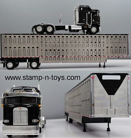1st Gear/DCP 60-2126 Kenworth K-100 COE pulling a 53' Wilson SilverStar Cattle Trailer