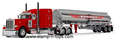 1st Gear/DCP 60-2251 Rapid Roberts Peterbilt 379 pulling a chrome Heil Fuel Tanker
