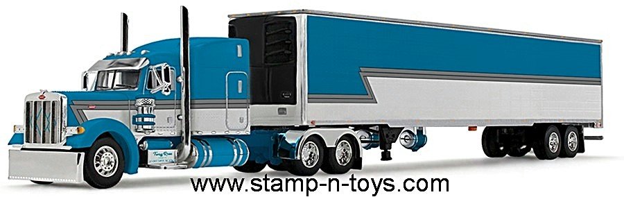 1st Gear/DCP 69-2270 Peterbilt 379 w/63" Midroof pulling a 53' Utility Reefer Trailer