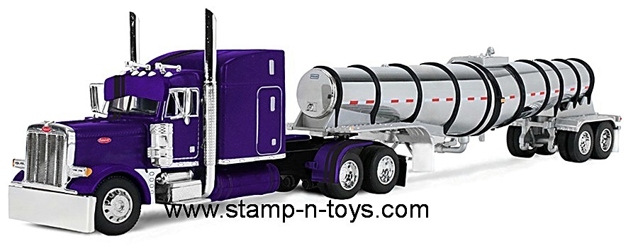 1st Gear/DCP 60-2354 Peterbilt 379 "Wild Orchid" pulling a Polar Center Drop Tanker