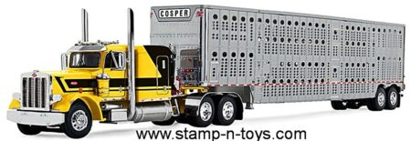 1st Gear/DCP 69-2265 "Hank Cosper" Peterbilt 359 pulling a Wilson Silverstar Cattlepot