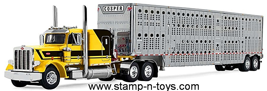 1st Gear/DCP 69-2265 "Hank Cosper" Peterbilt 359 pulling a Wilson Silverstar Cattlepot