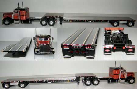 1st Gear/DCP 68-2351 Pete 379 w/Wilson Transcraft Spread Axle Stepdeck